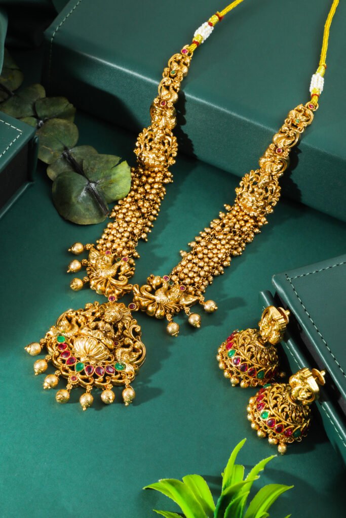 Lakshmi Temple Necklace by South Temple Jewellery